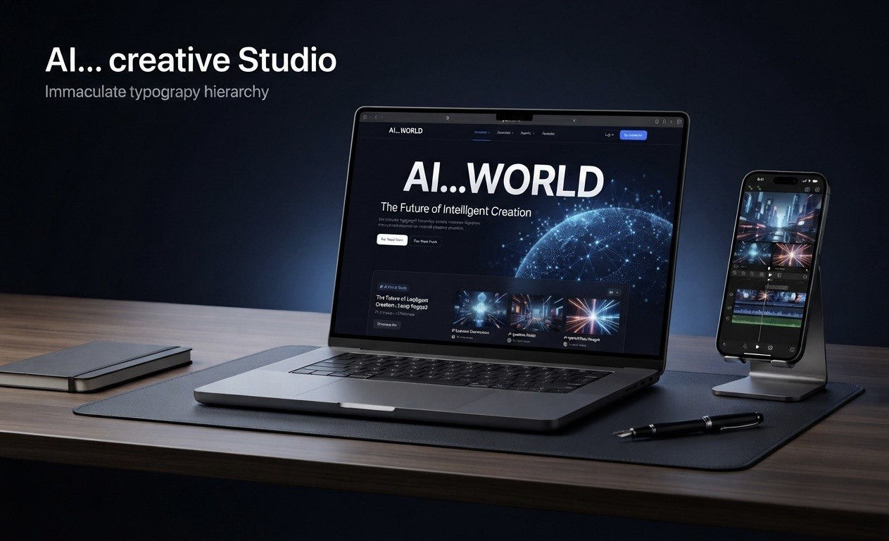 AI...WORLD creative studio workspace showcase